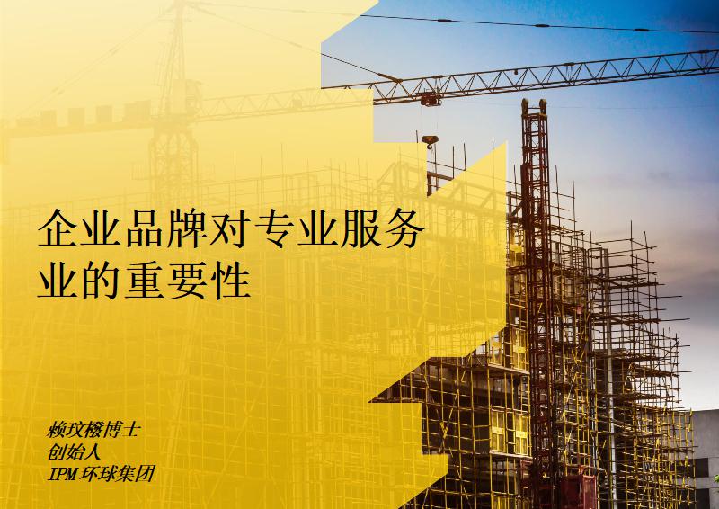 企业品牌对专业服务业的重要性