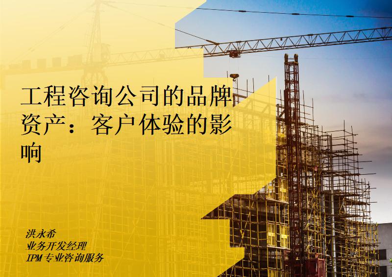 工程咨询公司的品牌资产：客户体验的影响