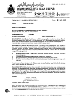 Sample DBKL Notice 2
