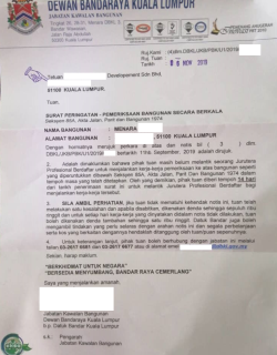 Sample DBKL Notice 3