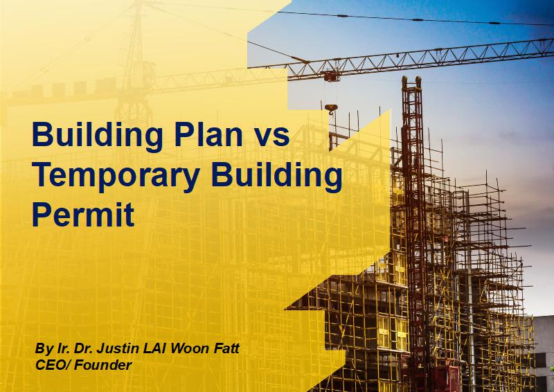 Building Plan vs Temporary Building Permit