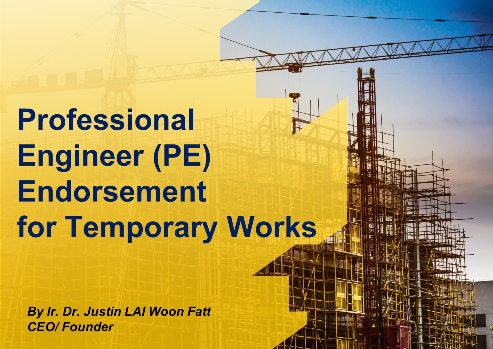 Professional Engineer (PE) Endorsement for Temporary Works