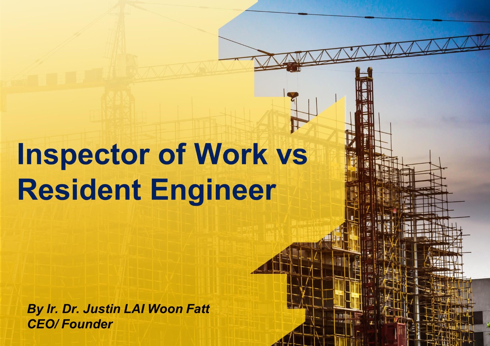 Inspector of Work (IOW) vs Resident Engineer (RE)