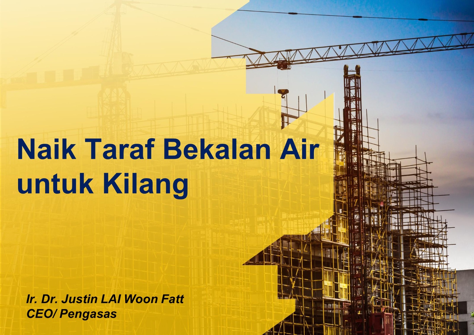 Naik Taraf Bekalan Air Untuk Kilang
